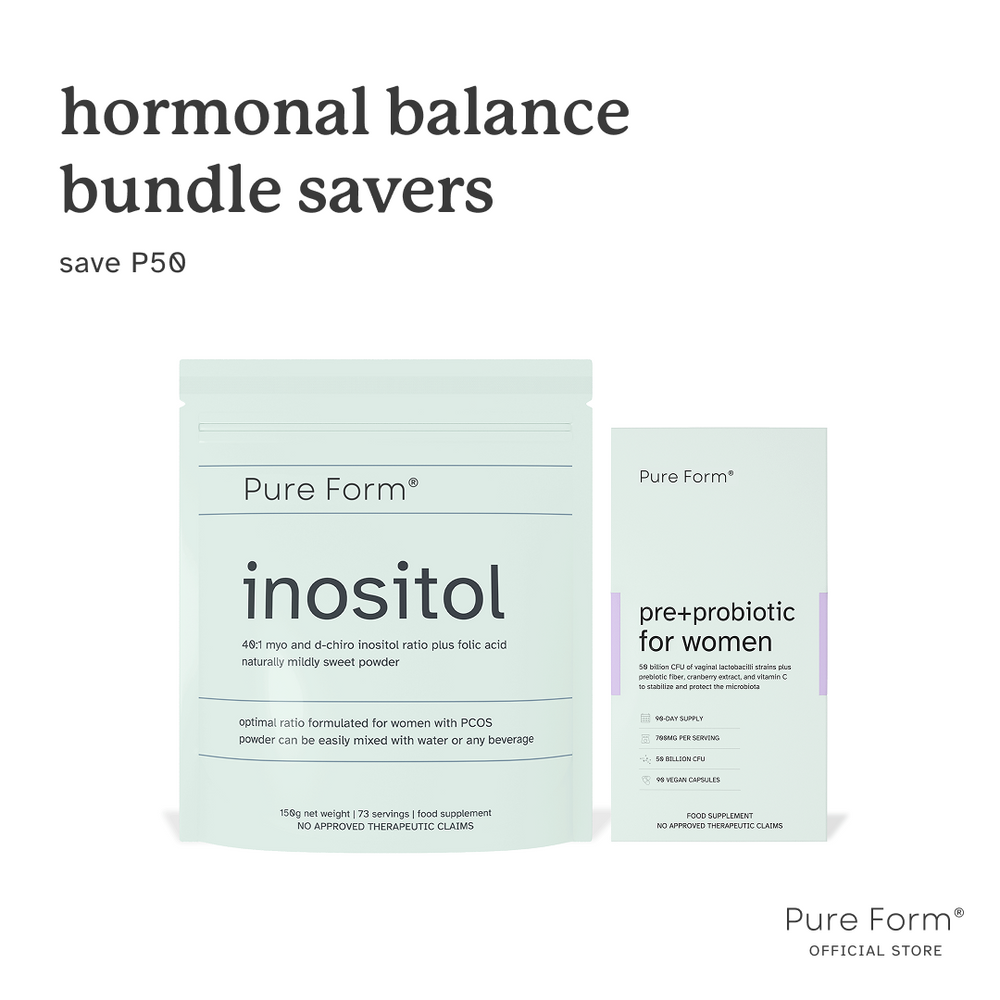 Pure Form® Inositol + Pre+Probiotic for Women |  Hormonal Balance Bundle Savers