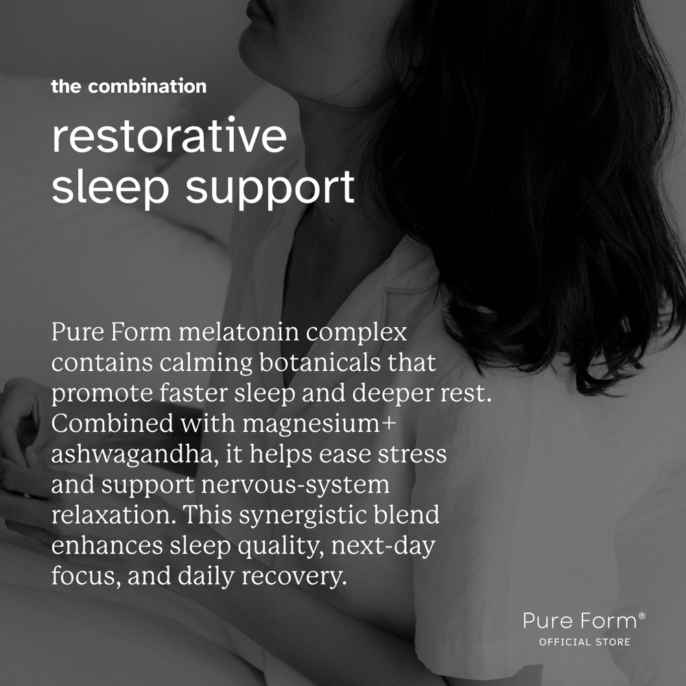 Pure Form® Melatonin + Magnesium+Ashwagandha | Sleep Reset Bundle Savers