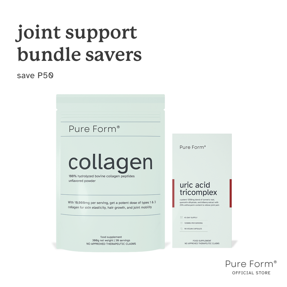 Pure Form® Uric Acid Tricomplex + Collagen |  Joint Support Bundle Savers