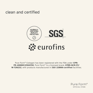 Pure Form® 100% Hydrolyzed Bovine Collagen + Hydration Flask Bundle Savers