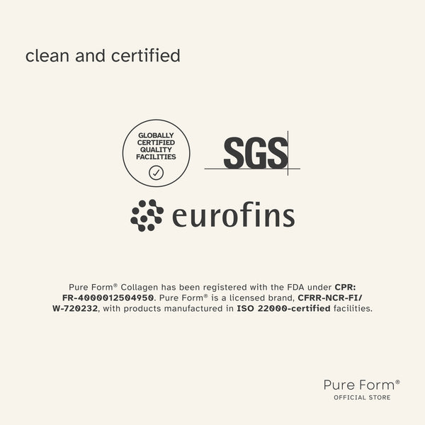 Pure Form® 100% Hydrolyzed Bovine Collagen + Hydration Flask Bundle Savers