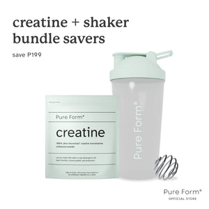 Creatine + Shaker Bottle | Pure Form® Bundle Savers
