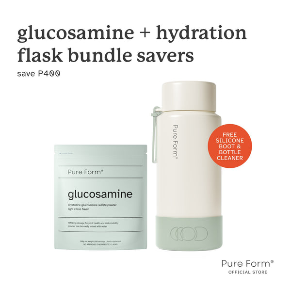 Pure Form® Glucosamine + Hydration Flask