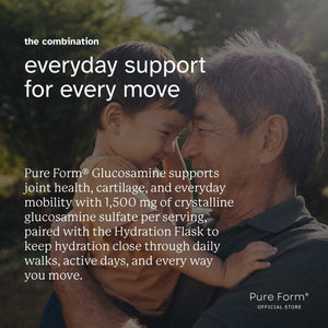 Pure Form® Glucosamine + Hydration Flask