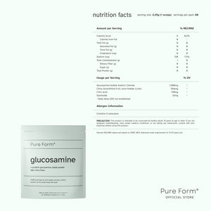 Pure Form® Glucosamine + Hydration Flask