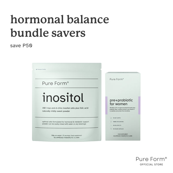 Pure Form® Inositol + Pre+Probiotic for Women |  Hormonal Balance Bundle Savers