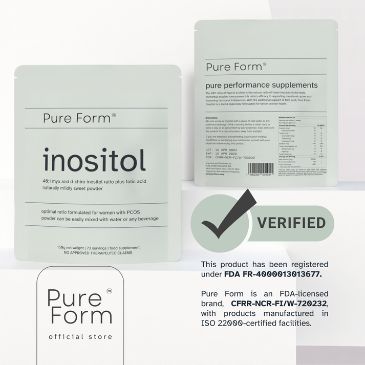 Pure Form Inositol | 40:1 Myo and D-Chiro-Inositol w/ Folic Acid
