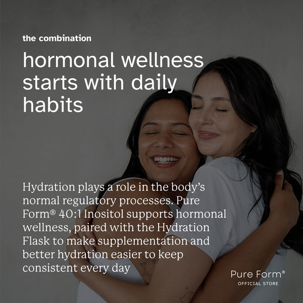 Pure Form® 40:1 Inositol + Hydration Flask