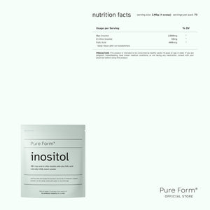 Pure Form® 40:1 Inositol + Hydration Flask