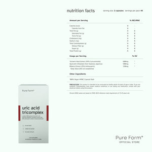 Pure Form® Glucosamine + Uric Acid Tricomplex | Joint Comfort Bundle Savers