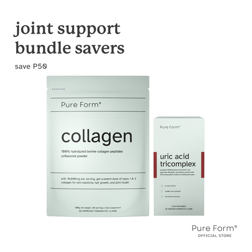 Pure Form® Uric Acid Tricomplex + Collagen |  Joint Support Bundle Savers