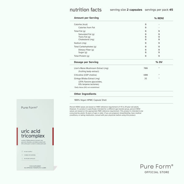 Pure Form® Uric Acid Tricomplex + Collagen |  Joint Support Bundle Savers