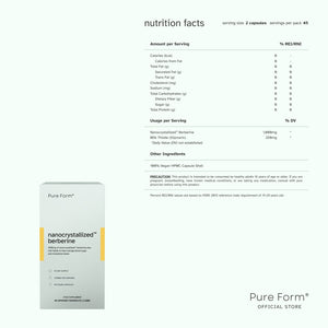 Pure Form® Chanca Piedra + Nanocrystallized Berberine + Uric Acid Tricomplex