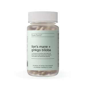 Pure Form® Lion's Mane + Ginkgo Biloba