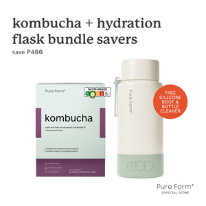 Pure Form® Mixed Berries Kombucha + Hydration Flask