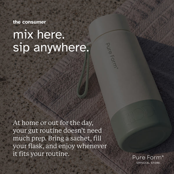 Pure Form® Mixed Berries Kombucha + Hydration Flask