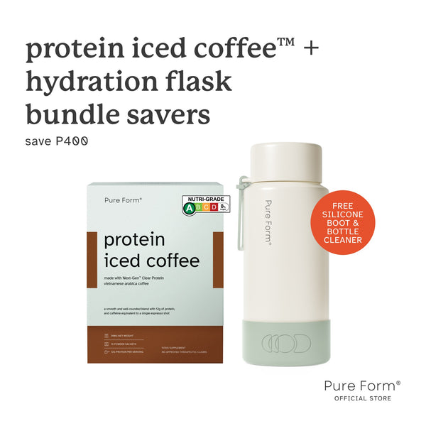 Pure Form® Protein Iced Coffee™ + Hydration Flask