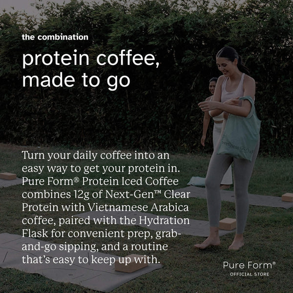 Pure Form® Protein Iced Coffee™ + Hydration Flask
