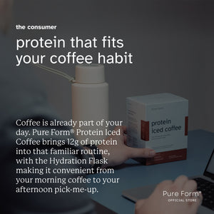 Pure Form® Protein Iced Coffee™ + Hydration Flask