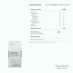 Pure Form® Protein Iced Coffee + Magnesium+Ashwagandha Daily Grind Bundle Savers |  Focus & Stress Support | High-Protein Coffee
