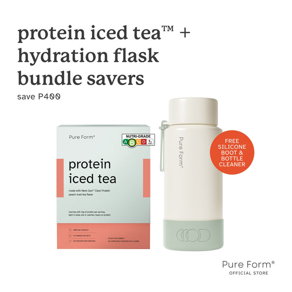 Pure Form® Protein Iced Tea™ + Hydration Flask