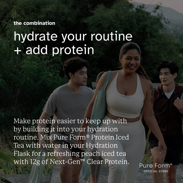 Pure Form® Protein Iced Tea™ + Hydration Flask