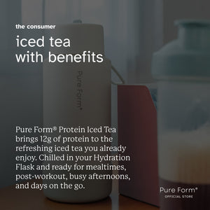 Pure Form® Protein Iced Tea™ + Hydration Flask