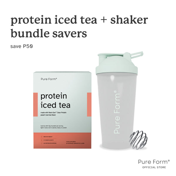 Pure Form® Protein Iced Tea + Shaker Bottle | Pure Form® Bundle Savers
