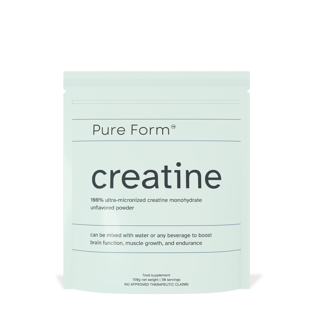 Creatine Form Pure Form® Ultra-Micronized Creatine Monohydrate | Unflavored Powder ...