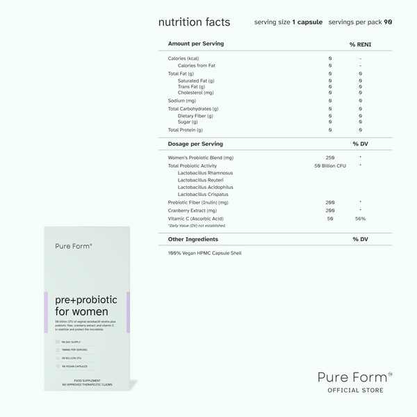 Pure Form Inositol + Pre+Probiotic for Women |  Hormonal Balance Bundle Savers
