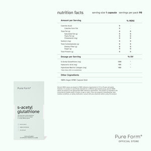 Pure Form® Collagen + S-Acetyl Glutathione + Dental Whitening Strips |  Radiance & Self-Care Bundle Savers