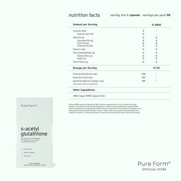 Pure Form® Collagen + S-Acetyl Glutathione + Dental Whitening Strips |  Radiance & Self-Care Bundle Savers