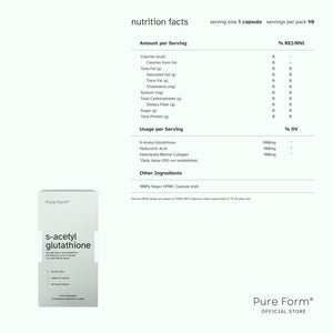 Pure Form® Collagen + S-Acetyl Glutathione + Dental Whitening Strips |  Radiance & Self-Care Bundle Savers