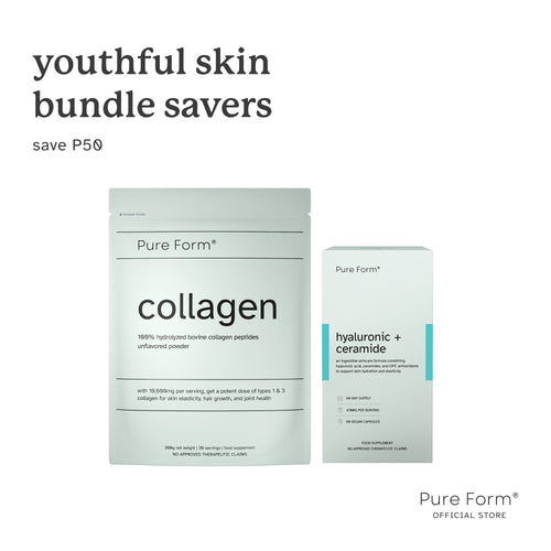 Pure Form® Hyaluronic + Ceramide + Collagen | Hydrate & Firm Bundle Savers