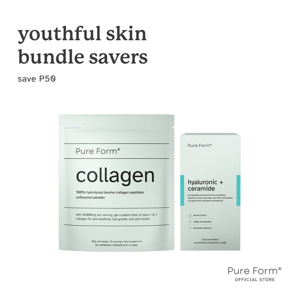 Pure Form® Hyaluronic + Ceramide + Collagen | Hydrate & Firm Bundle Savers